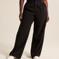 High Waist Straight Trousers With Pockets Wide Leg Casual Suit Pants For Women