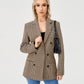 Womens Casual Blazer Jacket  Long Sleeve Work 0ffice Blazer Lapel  Jacket