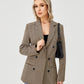 Womens Casual Blazer Jacket  Long Sleeve Work 0ffice Blazer Lapel  Jacket