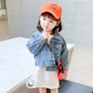 Girls Short Denim Jacket Spring And Autumn Clothes