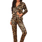 Women's Print Pajama Set Long Sleeve Tops And Pants Loungewear Sleepwear