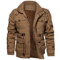 Men Winter Fleece Jacket Warm Hooded Coat Thermal Thick Outerwear Male Military Jacket