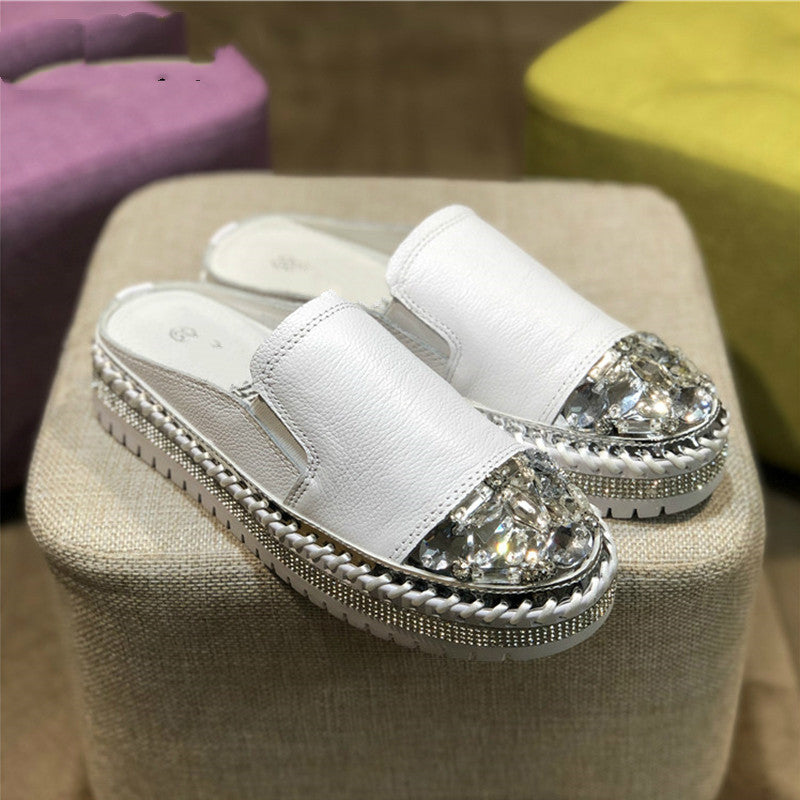 Summer New Casual Shoes Women Rhinestone All-Match Net Red Women