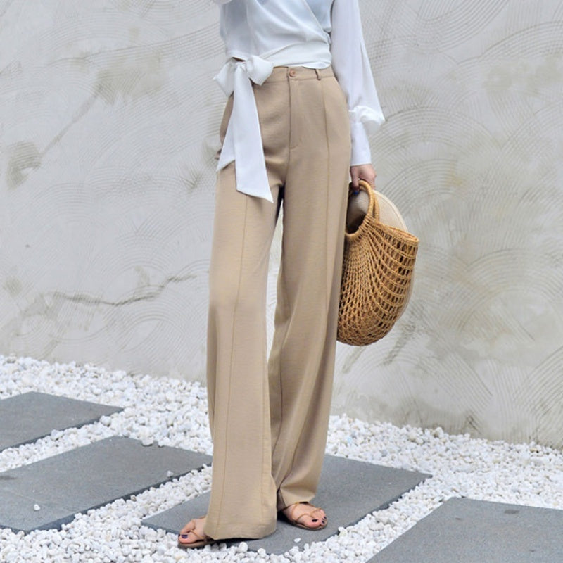 High Waist Wide Leg Pants Women's Summer New Casual Pants