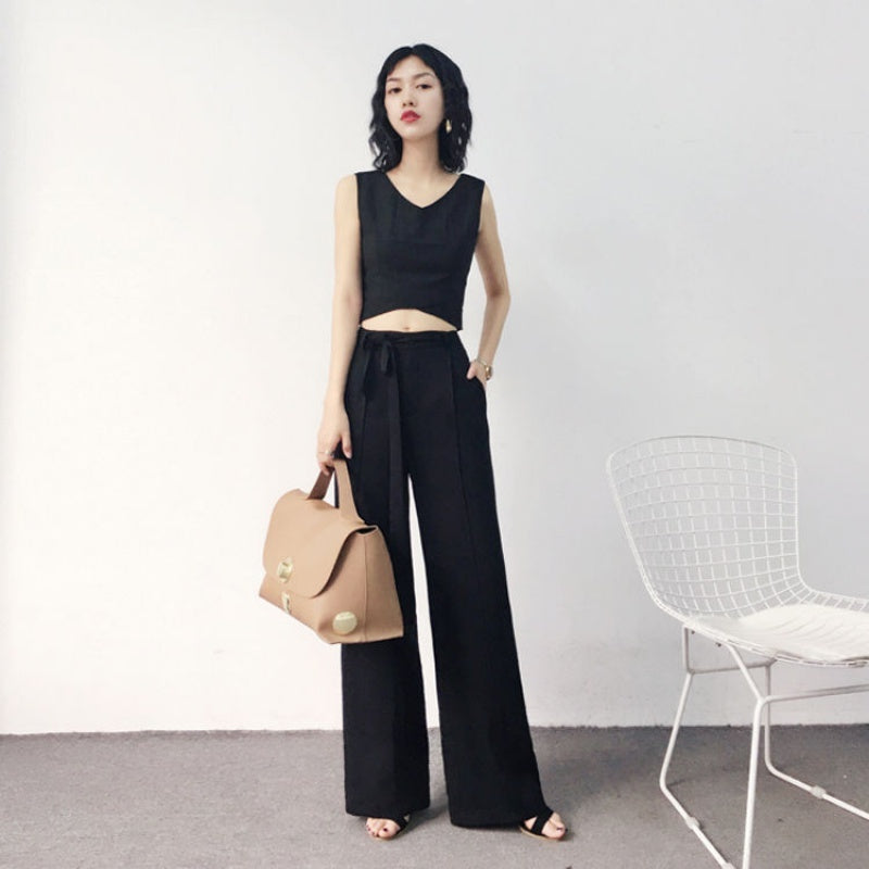 High Waist Wide Leg Pants Women's Summer New Casual Pants