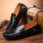 Solid Color Peas Shoes Men Casual Leather Shoes