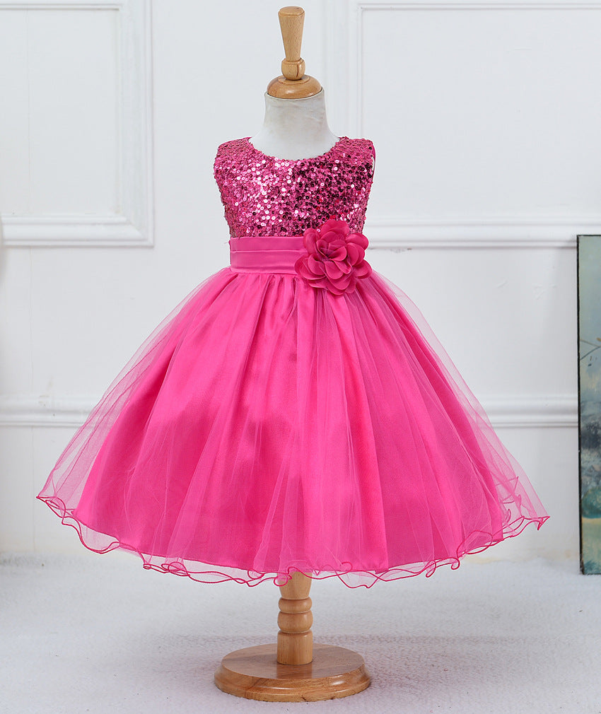 Girl's Princess Sequined Dress