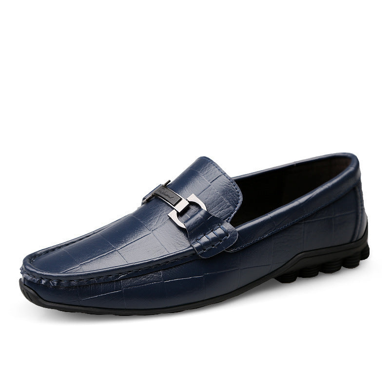 Newest Men Shoes Leather Genuine Casual Loafers Men