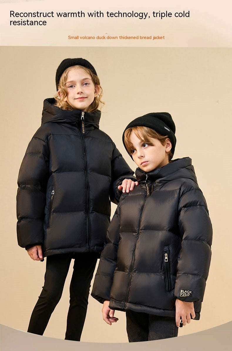 Trendy Best-selling Black Gold Children's Down Jacket