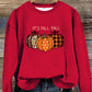 Round Neck Halloween Pumpkin Sweater