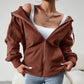 Casual  Hooded Cardigan