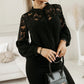 Women's Solid Color Lace Top