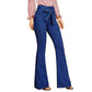 Wide-leg flared jeans