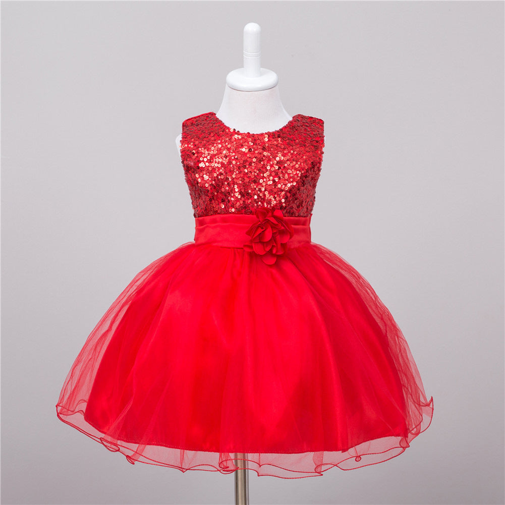 Girl's Princess Sequined Dress