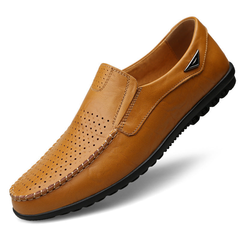 Men's Leather Peas Shoes