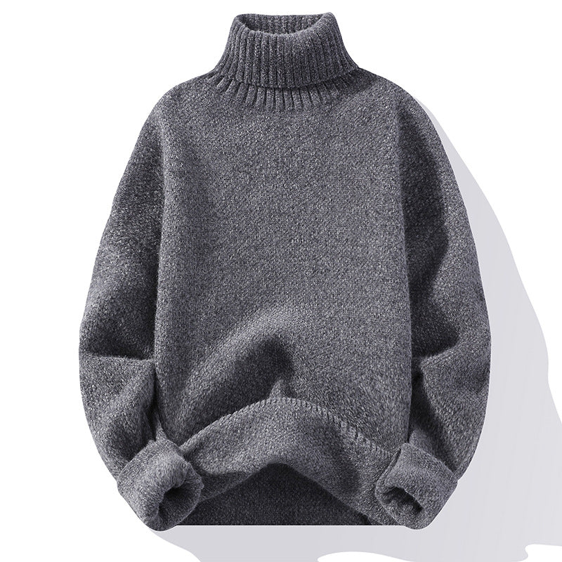 Sweater Soft Sweater Men's Slim-fit Thickened Pullover Bottoming Shirt