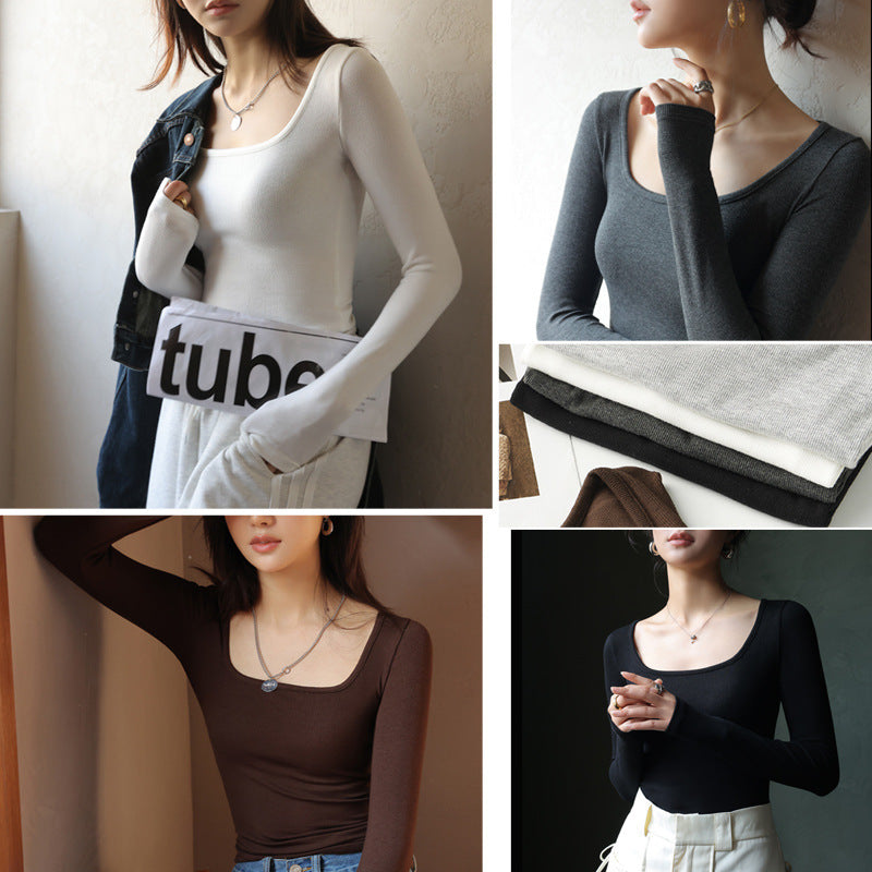 Top Long Sleeve Inner Wear Korean Slim Fit