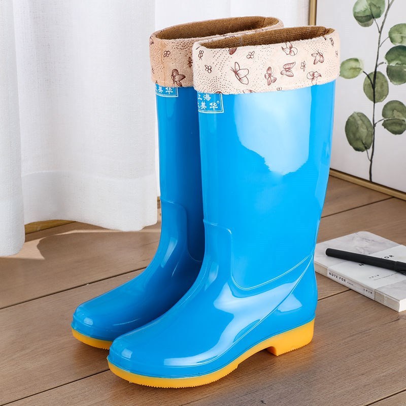 Rain boots waterproof shoes rubber shoes women