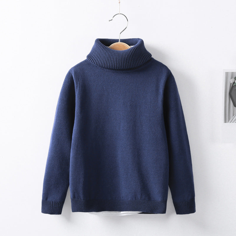 Kid's Wool Turtleneck Sweater