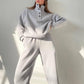 Oversized Solid Casual Pullovers Long Pant Set Warm Hoodie New Tracksuit Suit Fashion Pant Sets Sets For Women 2 Pieces