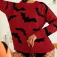 Women's Long Sleeved Halloween Jacquard Sweater Knitted Top Women's Clothing