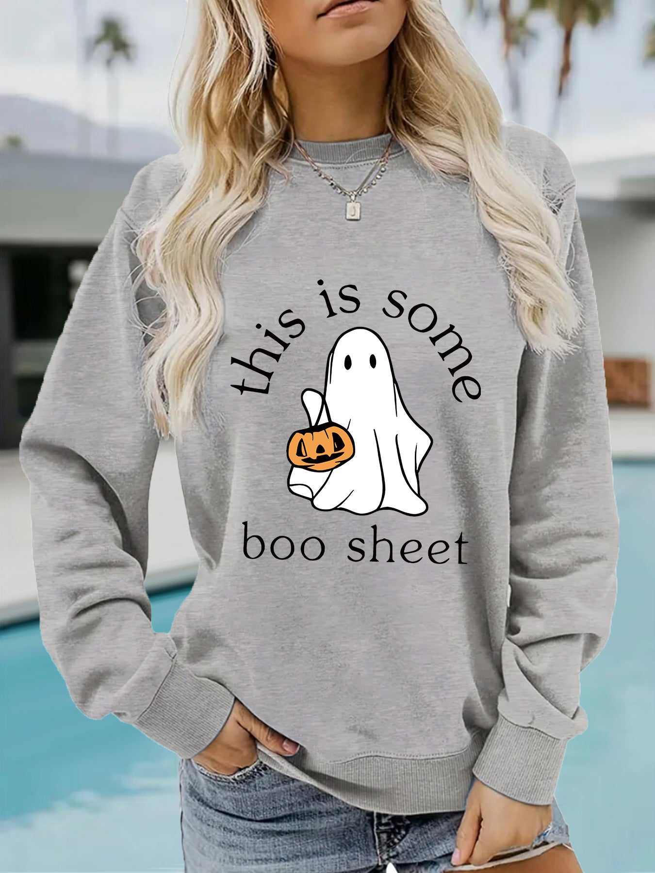 Long Sleeve Halloween Pullover