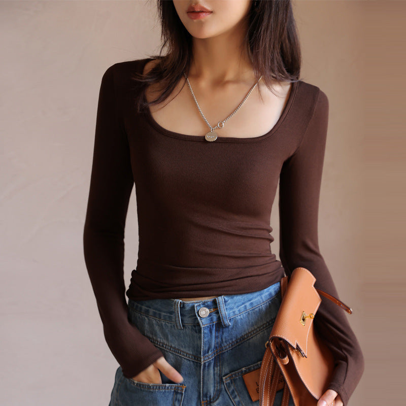 Top Long Sleeve Inner Wear Korean Slim Fit