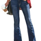 Wide-leg flared jeans