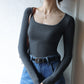 Top Long Sleeve Inner Wear Korean Slim Fit