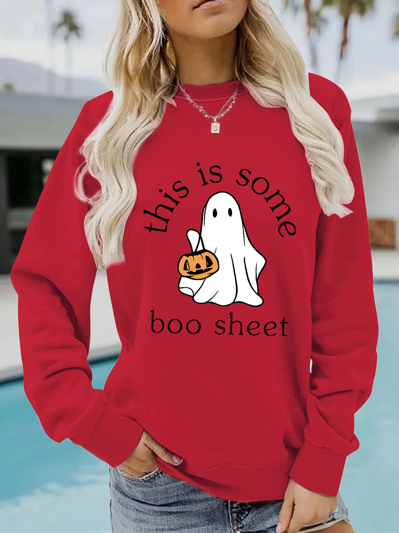 Long Sleeve Halloween Pullover