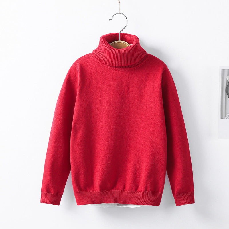 Kid's Wool Turtleneck Sweater