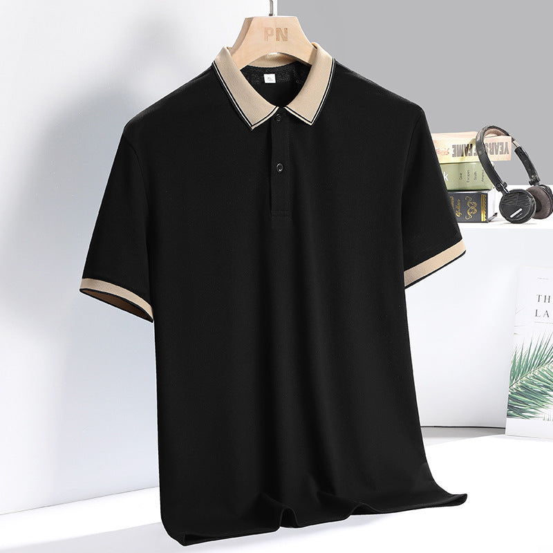 Summer Men's Ice Silk Business Casual Short Sleeve