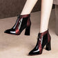 High heel zipper women shoes