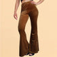 Velvet Bell-bottom Pants Casual Women