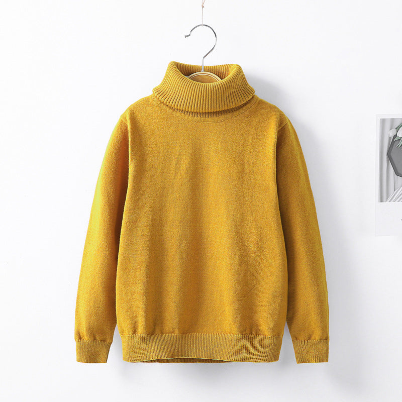 Kid's Wool Turtleneck Sweater