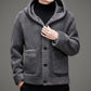 Cashmere Hooded Jacket with integrated Fur