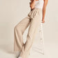 High Waist Straight Trousers With Pockets Wide Leg Casual Suit Pants For Women