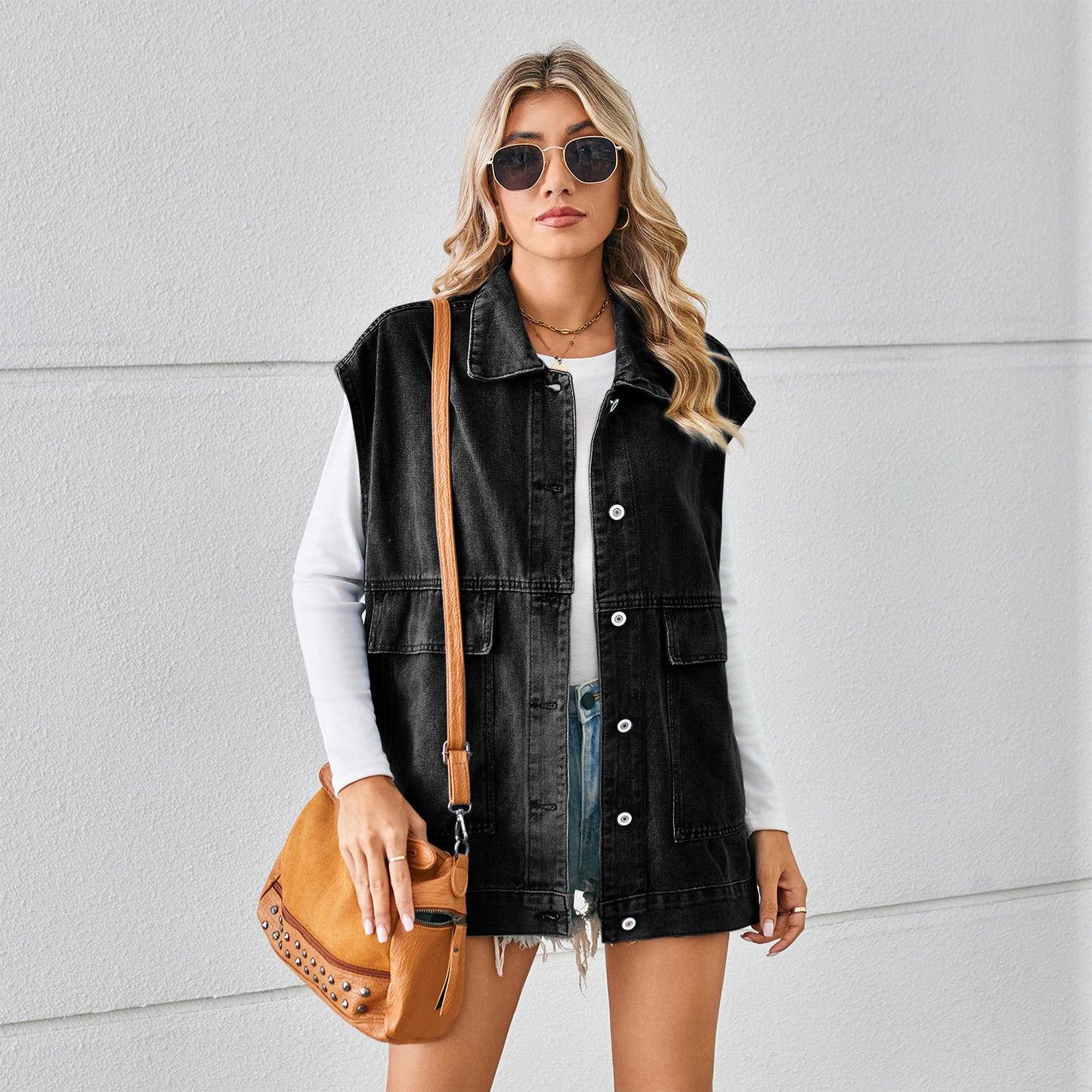 Women's Denim Vest