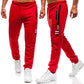 Men's Fashion Side Print Design Casual Pants