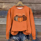 Round Neck Halloween Pumpkin Sweater