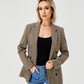 Womens Casual Blazer Jacket  Long Sleeve Work 0ffice Blazer Lapel  Jacket