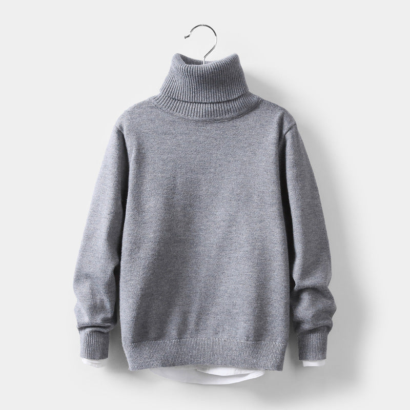 Kid's Wool Turtleneck Sweater