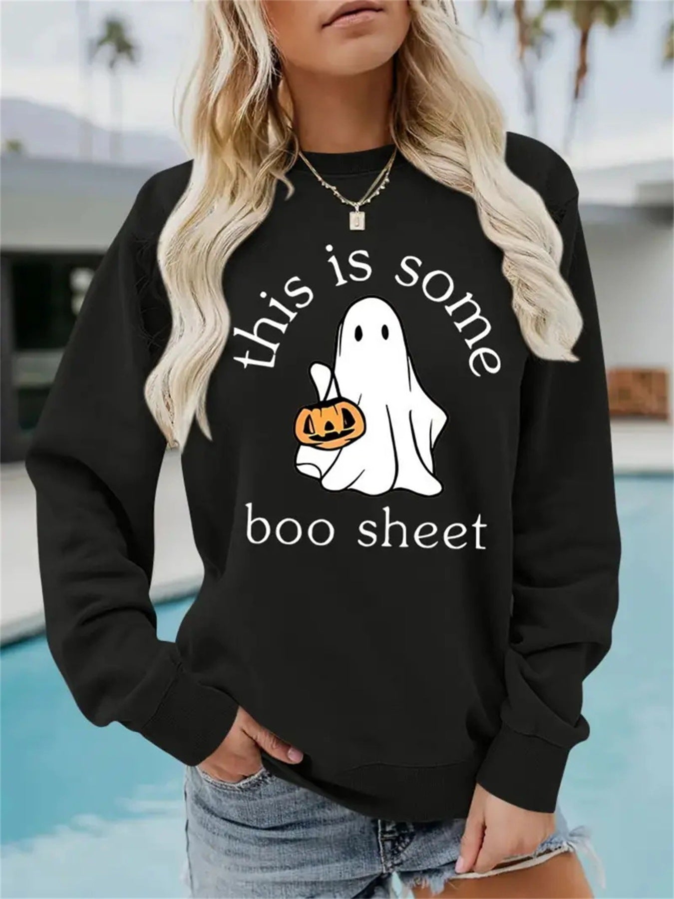 Long Sleeve Halloween Pullover