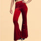 Velvet Bell-bottom Pants Casual Women