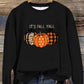 Round Neck Halloween Pumpkin Sweater