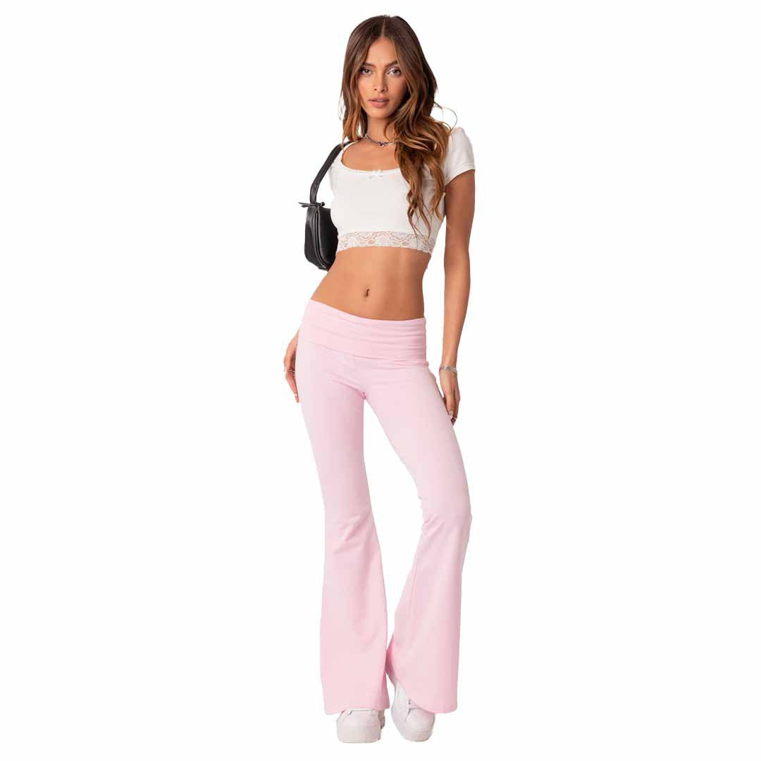 Women's Fashion Low Waist Bell-bottom Pants