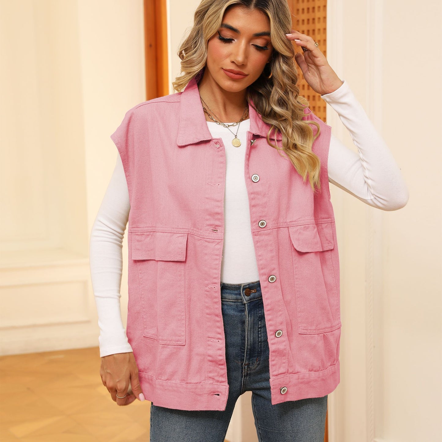 Women's Denim Vest