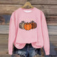 Round Neck Halloween Pumpkin Sweater