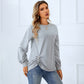 Women's Top Round Neck Long-sleeved T-shirt