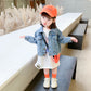 Girls Short Denim Jacket Spring And Autumn Clothes